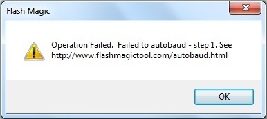 Flash Magic Tool Failed to Autobaud